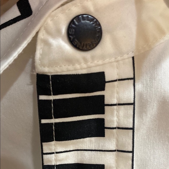 Stella McCartney Kids Piano Musical Note White Boys Dress Shirt size 10 - Picture 9 of 14